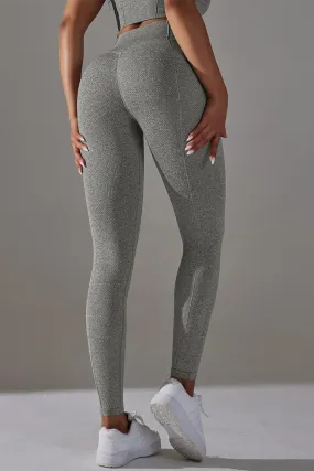Active High Waist Solid Yoga Pants
