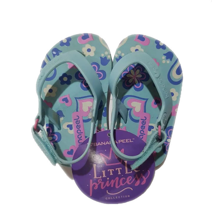 Banana Peel Slippers for Toddlers - Little Princess Set Chin Up Stone Blue