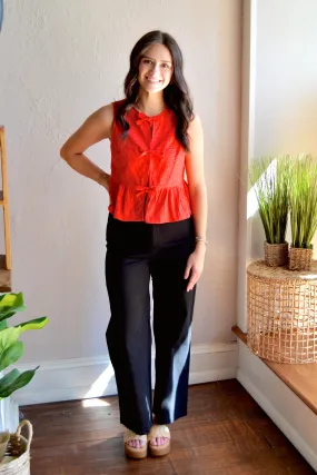 Black high waist pants