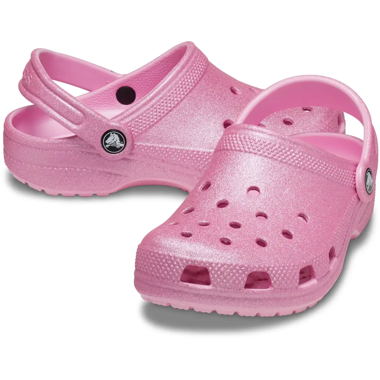 Crocs Classic Glitter Clog Kids (Pink Tweed Glitter)