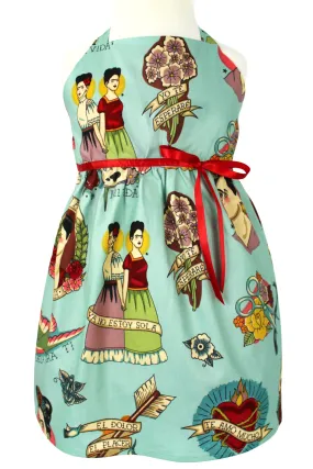 Girl's Frida Dress In Teal