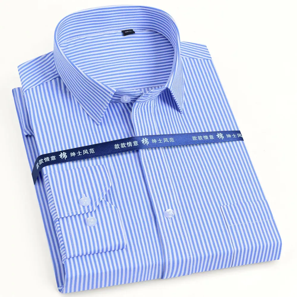 Men's Long Sleeve Dress Shirt with Pocket
