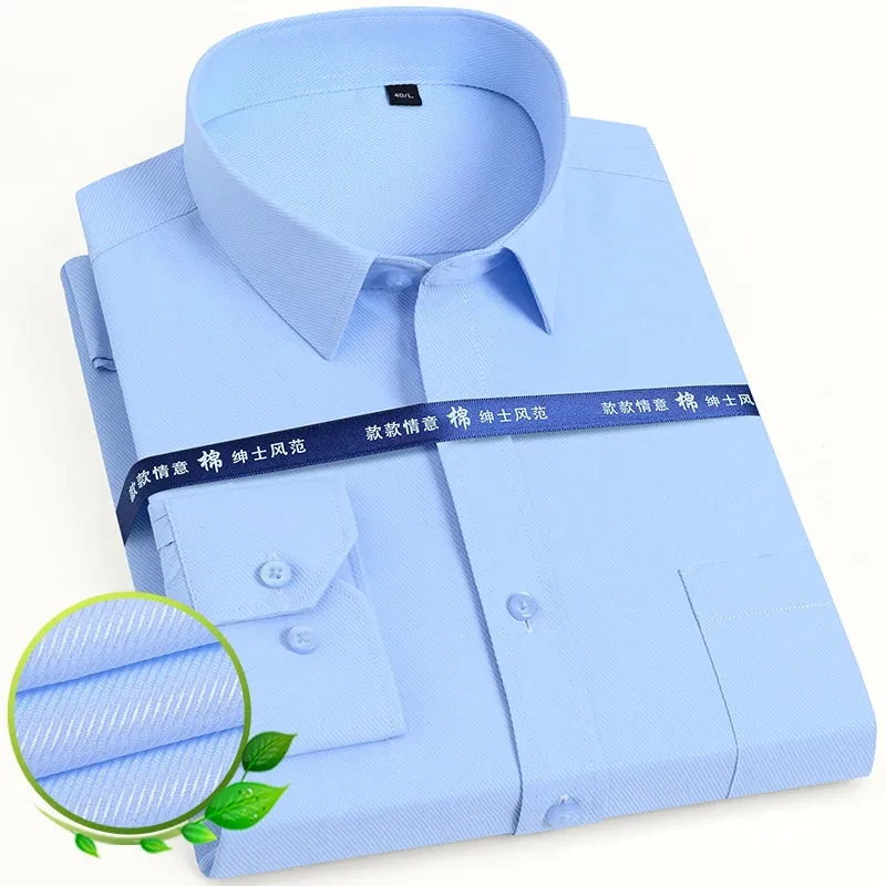 Men's Long Sleeve Dress Shirt with Pocket