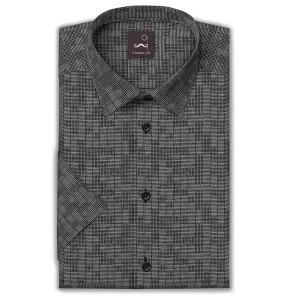 Pure Cotton - Short Sleeve - Granite Gridlock